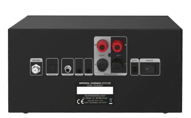 Home audio micro system REHAU IMPERIAL DABMAN i310 CD Photo 3
