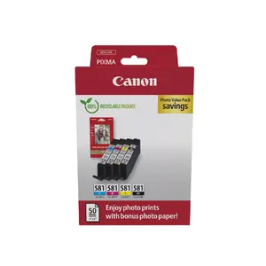 Картридж Canon CLI-581 Черный Голубой Пурпурный Желтый