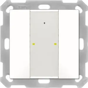 Pogas slēdzis MDT Taster Plus TS 55 2x spīdīgi balts, 2‑gang