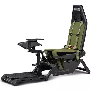 Cockpit seat by next level racing Flight Simulator Boeing Military 396055 — dedicated flight simulation seat compatible with yokes and pedals