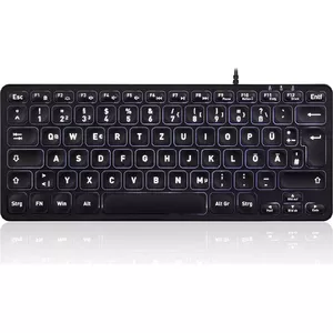Проводная мини-клавиатура Perixx PERIBOARD-332B с USB и ножничными переключателями, раскладка QWERTZ