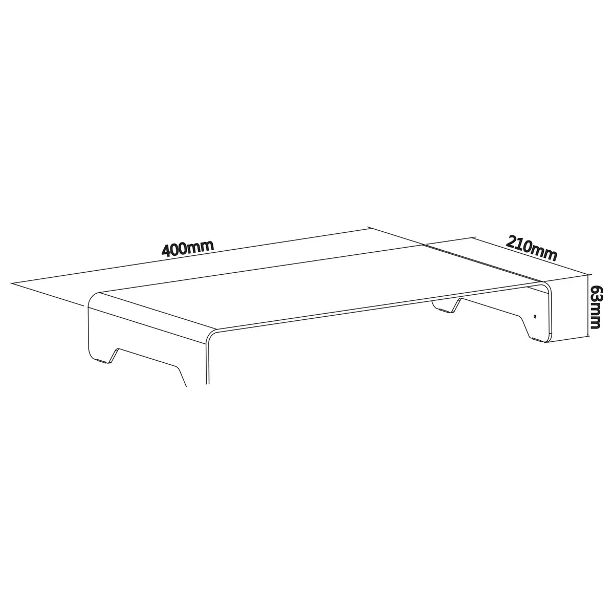 InLine Monitor Platform Alumīnijs 63mm 23175A Photo 8
