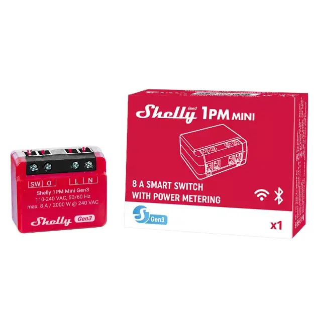 Умный переключатель Shelly 1PM Mini Gen3 Photo 6