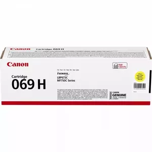 Tonera kasetne Canon CRG-069H dzeltena, palielinātas ietilpības, saderīga ar Canon printeriem (5095C002)