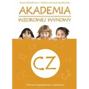 Textbook No name Akademia wzorowej wymowy CZ — textbook, Polish language pronunciation practice, paperback, ISBN 9788374379182