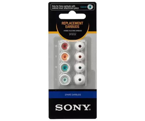 Sony EP-EX10A Rezerves Ausu Uzgaļi Balti Photo 1