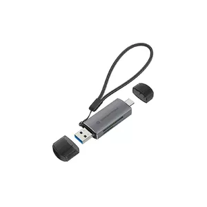 Conceptronic BIAN05G karšu lasītājs USB 3.2 Gen 1 (3.1 Gen 1) Type-A/Type-C Pelēks