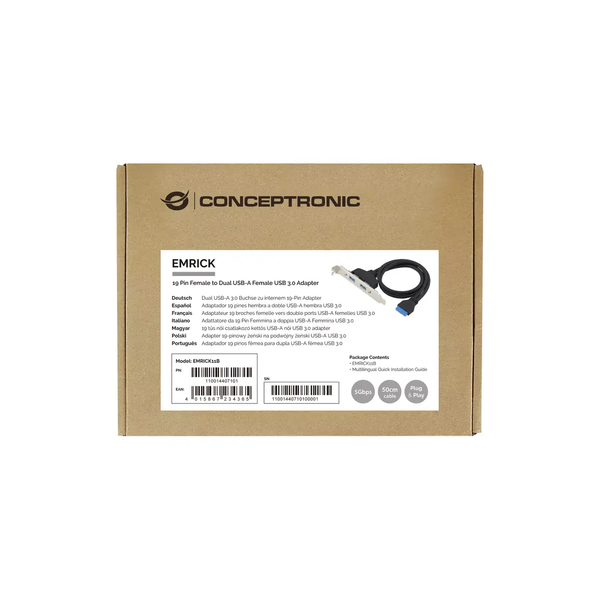USB adapteris Conceptronic EMRICK11B Photo 3