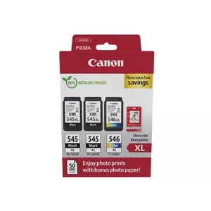 Cartridge Canon Ink 8286B015 PG-545XL CL-546XL XL Black Cyan Magenta Yellow