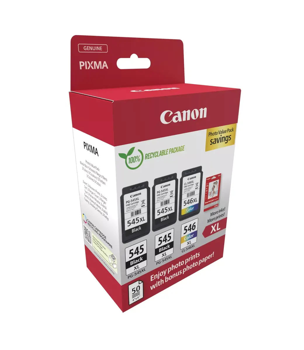 Cartridge Canon Ink 8286B015 PG-545XL CL-546XL XL Photo 2