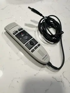Mikrofons Philips SpeechMike USB LFH3200 melns — galda diktēšanas mikrofons, USB savienojums