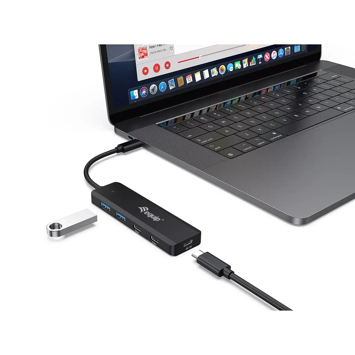 USB Хаб Equip USB-C 4-Port USB 3.2 Gen 1 Photo 2