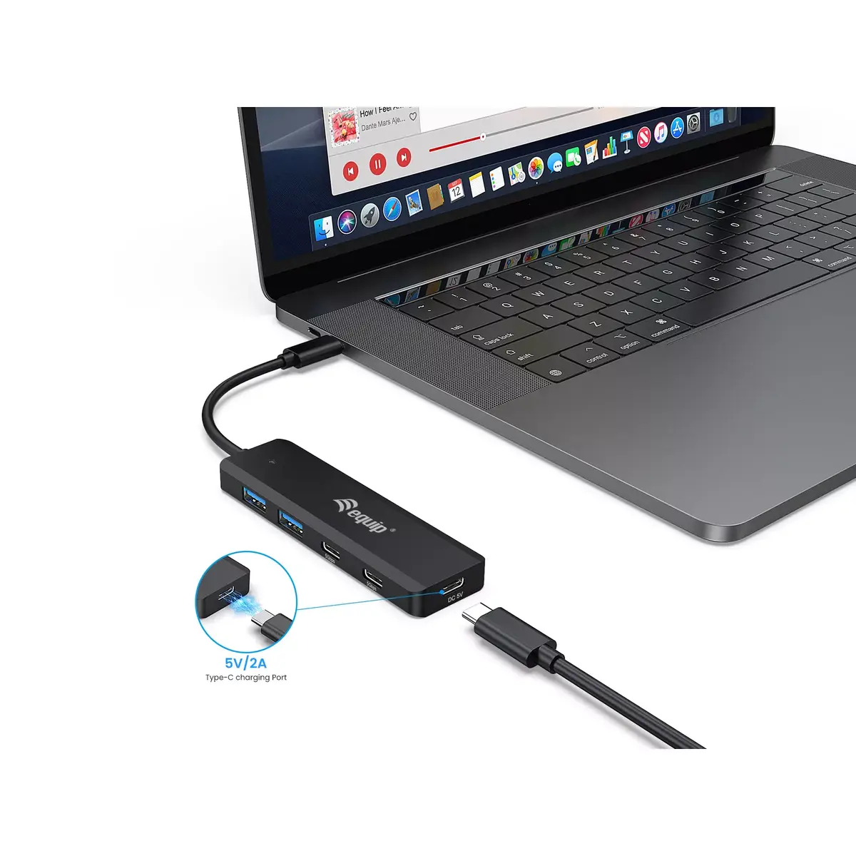 USB Хаб Equip USB-C 4-Port USB 3.2 Gen 1 Photo 4