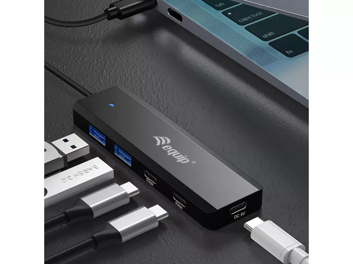 USB Хаб Equip USB-C 4-Port USB 3.2 Gen 1 Photo 5