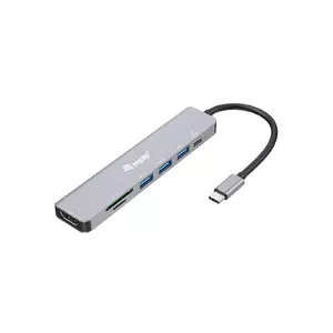 Equip 133494 dokstacija Vadu USB 3.2 Gen 1 (3.1 Gen 1) Type-C Sudrabs