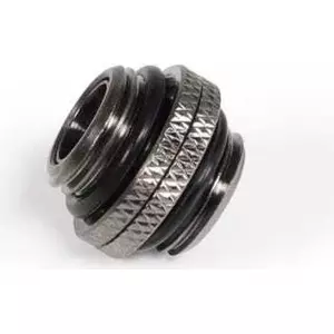 Adapter Alphacool G1/4 AG to G1/4 AG, metal angled connection, black