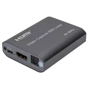 Video uztveršanas ierīce power plant CA914173 — HDMI 4K 60Hz ieeja, USB 2.0 izeja
