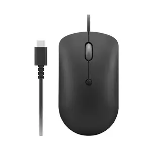 Проводная оптическая мышь Lenovo GY51D20875 USB Type-C, амбидекстрная, 2400 DPI, 4 кнопки, чёрная