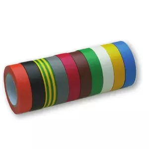 Electrical insulating tape cimco 160000, PVC, 15 mm x 10 m, assorted colors, indoor/outdoor