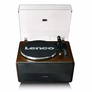 Проигрыватель виниловых пластинок Lenco LS-470WA с ременным приводом, встроенными динамиками и Bluetooth, черный