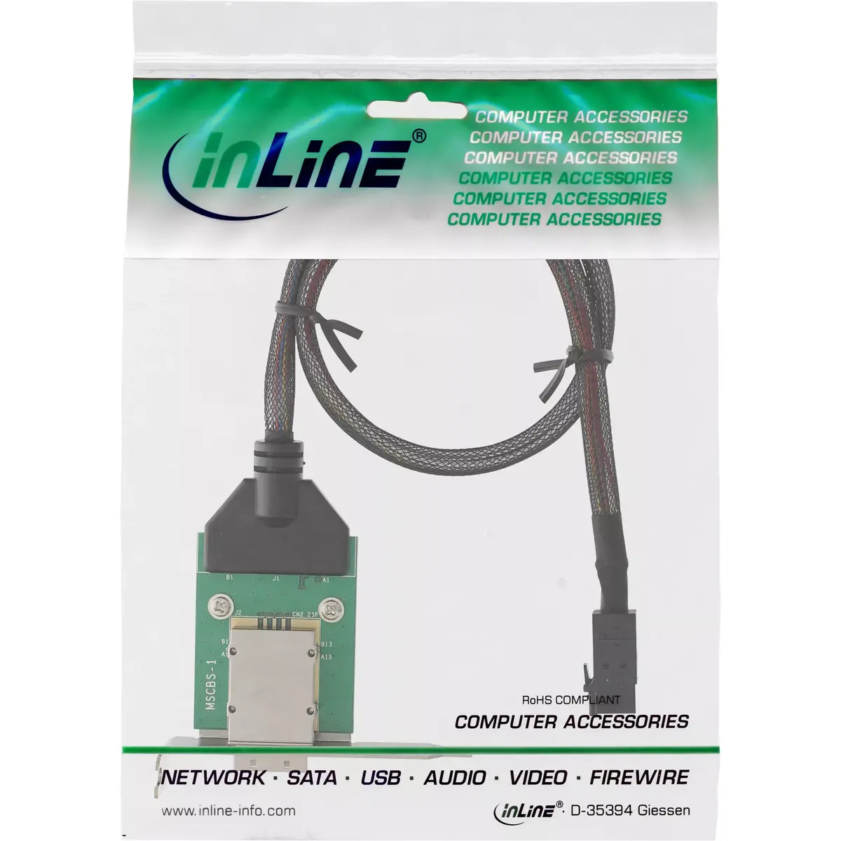 InLine SAS HD low profile adapter SFF-8088 SFF-8643 Photo 2