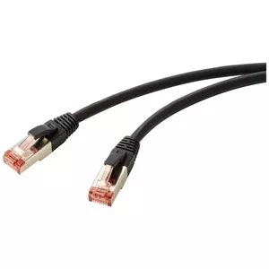 Renkforce RF-5771886 tīkla kabelis Melns 1,5 m Cat6 S/FTP (S-STP)