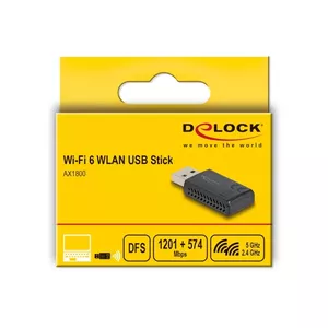 DeLOCK Wi-Fi 6 Двухдиапазонный WLAN USB Stick AX1800 1201 + 574 Mbps