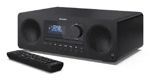 Домашняя аудиосистема Sharp XL-B720D 30 Вт, 2‑полосные динамики, DAB/DAB+/FM, оптический дисковод, черная