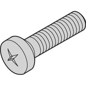 Screw SCHROFF M4x10 mm, stainless steel, pack of 100 — for electronic enclosures and assemblies