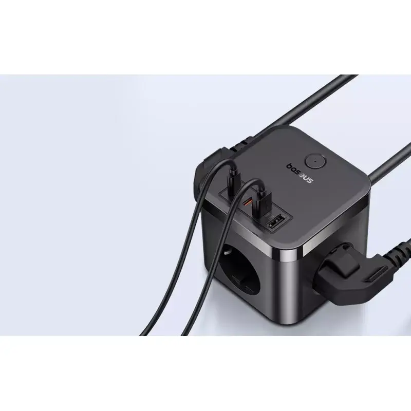 Baseus PowerCombo Cube сетевой фильтр 3AC+2U+2C 30 Вт Photo 3