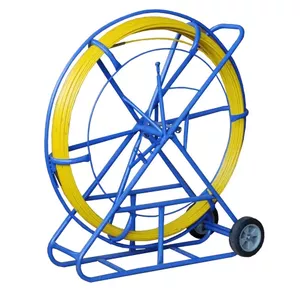 Kabeļu stumējs uz statīva ar riteņiem electro base ROD-11mm-100m — stiklašķiedras stienis Ø11 mm, garums 100 m