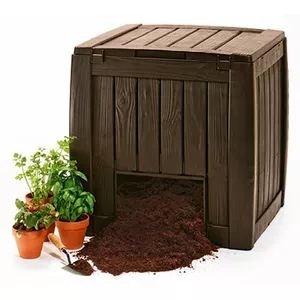 Компостер Keter Deco Composter с подставкой 340 л, коричневый