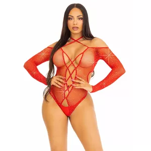 Body Leg Avenue One Size Gloss Red D-237742