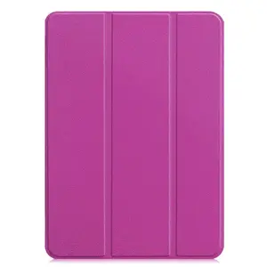 Tablet case iLike for Redmi Pad 6 — Tri-fold eco-leather stand, purple