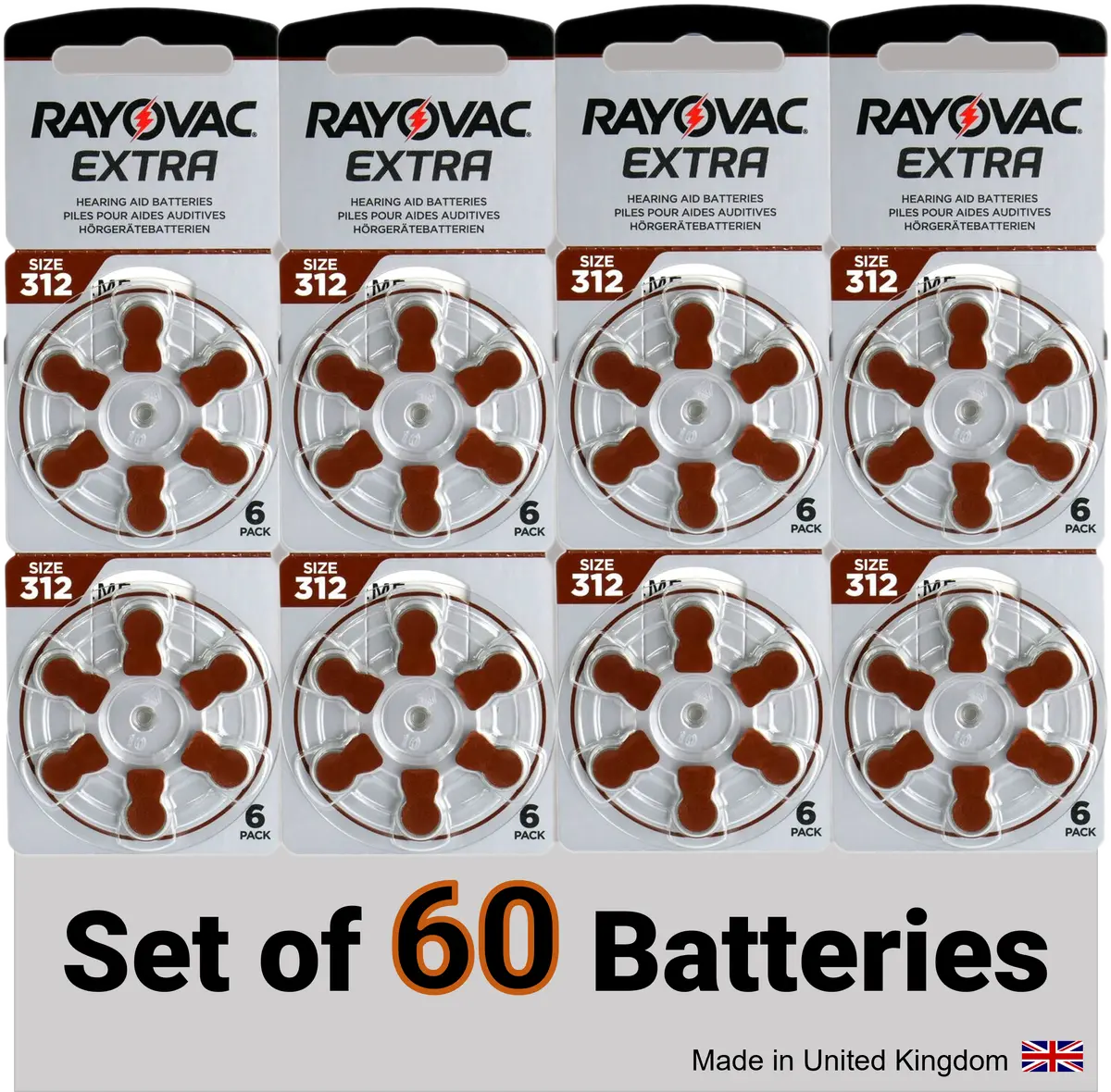 Батарейки для слуховых аппаратов RAYOVAC Extra Advanced 312 Photo 2