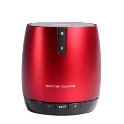 Ultron Boomer Bounce Portable Speaker, 2 W, Bluetooth 2.1+EDR, Red