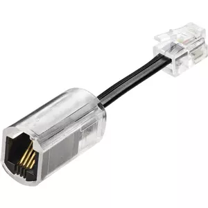 Adapter Renkforce RF-5771776 — 1× RJ10 plug to 1× RJ10 socket, 3.00 cm, black