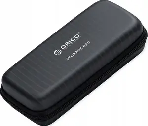 External M.2 SSD enclosure ORICO black — compact protective case for M.2 drives