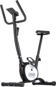 Velotrenažieris One Fitness RW3011 — magnētiskā pretestība ar regulējamu līmeni, melns