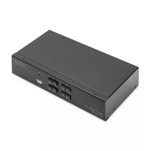 Digitus DS-12891 (KVM) tastatūras/video/peļu pārslēgšanas mehānisms Melns