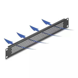 Blind panel DeLOCK 67035 Black Metal 44mm x 482mm x 11mm