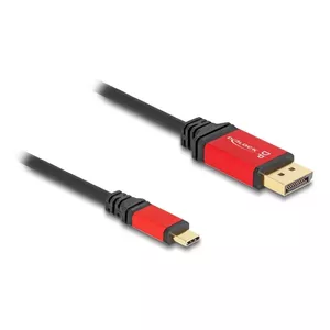 DeLOCK USB Type-C to DisplayPort Cable 8K 30Hz HDR 1m Red
