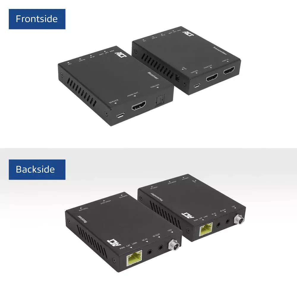 AV transmitter & receiver ACT 4K HDMI 2.0 extender set Photo 3