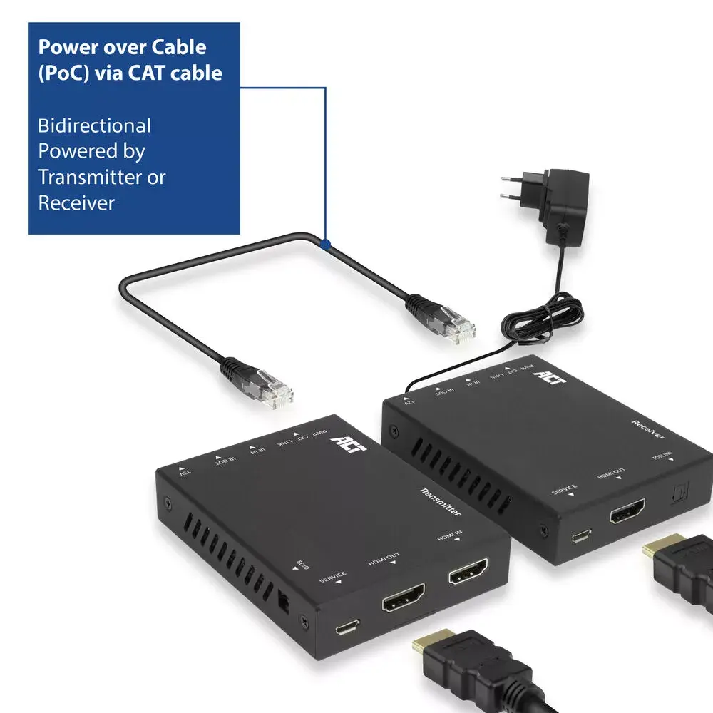 AV transmitter & receiver ACT 4K HDMI 2.0 extender set Photo 8