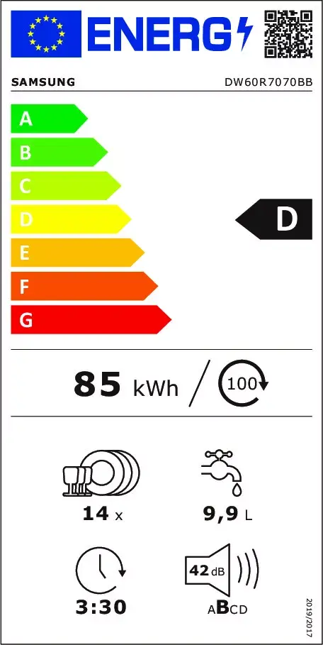 Посудомоечная машина Samsung DW60R7070BB/EO Photo 22