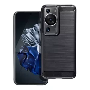 Задняя накладка Riff для Huawei P60 / P60 Pro Carbon Series черная - чехол для корпуса