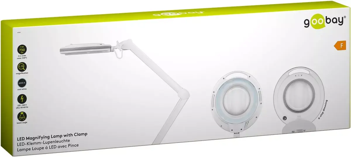 GOOBAY LED palielināmā lampa ar skavu 9 W Photo 13