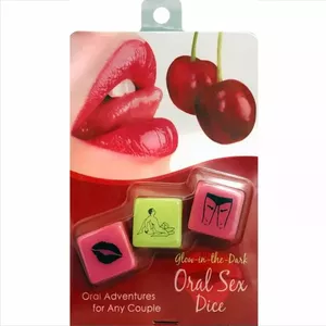 Oral Sex Dice Game kheper games D-237664 — glow-in-the-dark dice set for couples