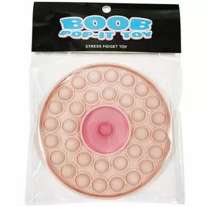 Push‑pop sensory toy Kheper Games Boob Pop‑It D-237677, silicone fidget toy, reusable