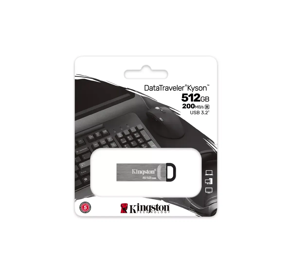 USB флеш-память Kingston 512GB DataTraveler Kyson Photo 4